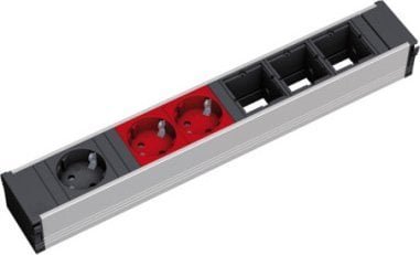 Bachmann BACHMANN CONI 1xCEE7/3 2xCEE7/3 czerwony, Gniazdo peryferyjne 1x czarny + 2x czerwony
