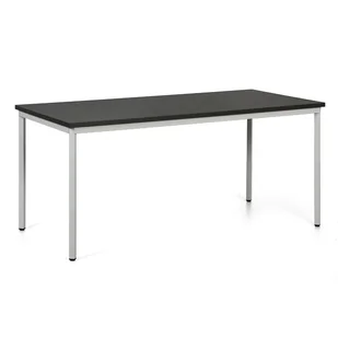 B2B Partner Stół do jadalni TRIVIA, jasnoszara konstrukcja, 1600x800 mm, wenge 555435 - Stoły - miniaturka - grafika 1