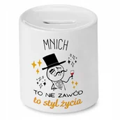 Skarbonki - Dla Mnicha Skarbonka na Urodziny Prezent z Nadrukiem ze Zdjęciem - miniaturka - grafika 1