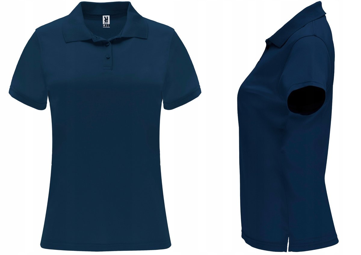 Koszulka POLO Sportowa Damska Polówka Roly MONZHA 0404 GRANAT Navy L