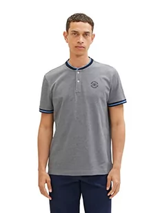 TOM TAILOR Męska koszulka polo, 30895, granatowa offwhite Two Tone, M, 30895 - Navy Offwhite Two Tone, M - Koszulki męskie - miniaturka - grafika 1