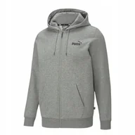 Bluzy sportowe męskie - Męska Bluza Z Suwakiem Z Logo ESS - miniaturka - grafika 1