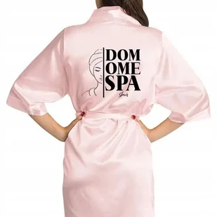 SZLAFROK SATYNOWY RÓŻOWY Na Prezent DOMOWE SPA IMIĘ Różne Wzory - Piżamy damskie SZLAFROK SATYNOWY RÓŻOWY Na Prezent DOMOWE SPA IMIĘ Różne Wzory - Piżamy damskie - miniaturka - grafika 1
