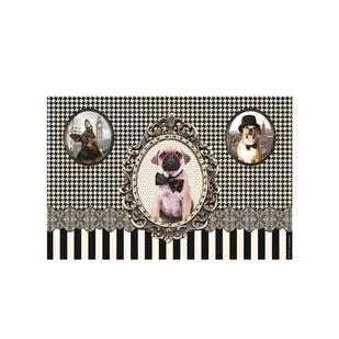 Nuova R2S R2S Podkładka na stół 30x45cm R2S Happy Life psy 350 DOGS - Obrusy i serwetki - miniaturka - grafika 1
