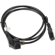Kable komputerowe i do monitorów - LANBERG LANBERG Kabel zasilający CEE 7/7 IEC 320 C13 VDE 1.8M czarny (CA-C13C-11CC-0018-BK) - miniaturka - grafika 1
