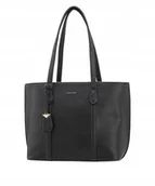 Torebki damskie - Torebka Damska Czarna Shopper Duża Mieści A4 Na Ramię PUCCINI BML040D-1 - miniaturka - grafika 1