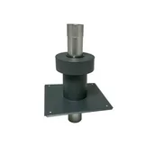 Kominy i akcesoria - Zakończenie pionowe z płytą dachową 60/100 mm - miniaturka - grafika 1