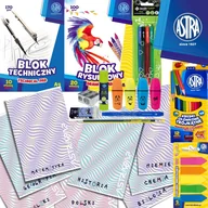 Przybory szkolne - WYPRAWKA SZKOLNA ASTRA DLA KLAS IV-VIII 25 el. Dla dziewczynek - miniaturka - grafika 1