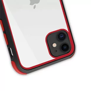 Crong Trace Clear Cover - Etui iPhone 11 Pro (czarny/czerwony) - Etui i futerały do telefonów - miniaturka - grafika 3