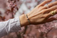 Bransoletki - Bransoletka dla Byka - Kwarc różowy Agat Szafir Malachit - miniaturka - grafika 1