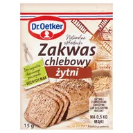 Dodatki do ciast w proszku - Dr Oetker ZAKWAS CHLEBOWY ŻYTNI 15G Zakupy dla domu i biura! 74897760 - miniaturka - grafika 1