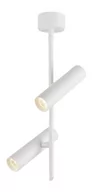 Lampy sufitowe - Candellux Lighting biała lampa sufitowa LED TUBA 32-76274 podwójne spoty reflektorki regulowane do sufitu 32-76274 - miniaturka - grafika 1