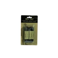 Akcesoria obuwnicze - Sznurowadła Okragłe Czarne Dł.180 Cm Woskowane Para - miniaturka - grafika 1