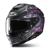 Kaski motocyklowe - Kask Integralny HJC i71 Niel Czarny/RóżowyS - miniaturka - grafika 1