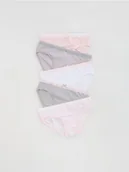 Majtki dla dzieci - Reserved - Bawełniane majtki 5 pack - pastelowy róż - miniaturka - grafika 1