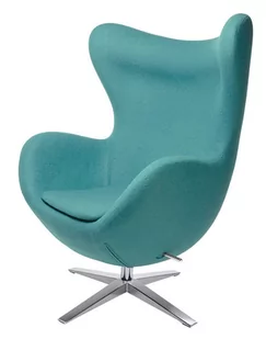 King Home Fotel szeroki 80x110x70cm Egg turkusowy HE-066.GREENBLUE.12 - Fotele - miniaturka - grafika 1