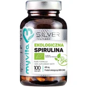 Suplementy naturalne - MyVita SILVER SPIRULINA 100% BIO 100 WEG. KAPS. - miniaturka - grafika 1