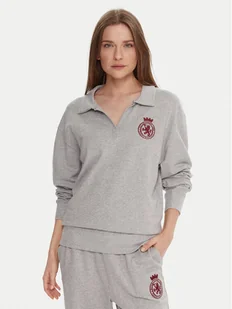 Tommy Hilfiger Bluza UW0UW06078 Szary Regular Fit - Bluzy damskie - miniaturka - grafika 1