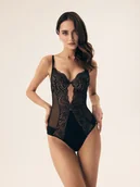 Piżamy damskie - Body Bonita Esotiq Czarny - M - miniaturka - grafika 1