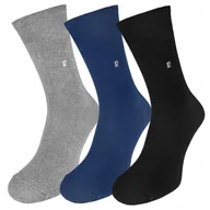 Skarpetki męskie - SKARPETY MĘSKIE 3 PARY Pierre Cardin GARNITUROWE MIX - 43-46 - miniaturka - grafika 1
