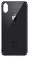 Części serwisowe do telefonów - Klapka Plecki Tył iPhone X Black Duże oczko - miniaturka - grafika 1