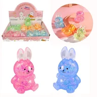Zabawki sensoryczne - GNIOTEK ANTYSTRESOWY RABBIT KRÓLIK Z BROKATEM MIX 12SZT - miniaturka - grafika 1