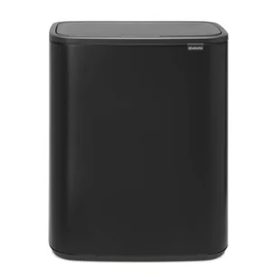 Brabantia Kosz na śmieci Bo Touch Bin 60 l czarny matowy 223020 - Kosze na śmieci - miniaturka - grafika 1
