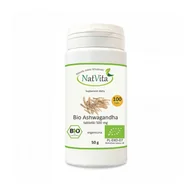 Zioła - BIO ASHWAGANDHA tabletki 100 sztuk Wysyłka kurierem tylko 10,99 zł - miniaturka - grafika 1