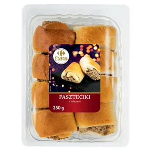 Carrefour Extra Paszteciki z mięsem 250 g - Szybkie dania obiadowe - miniaturka - grafika 1