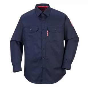 Portwest fr89nars Bizflame Shirt, Regular, rozmiar: mały, granatowy - Odzież robocza - miniaturka - grafika 1