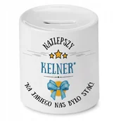 Skarbonki - Skarbonka Dla Kelnera na Urodziny Imieniny Prezent z Nadrukiem ze Zdjęciem - miniaturka - grafika 1