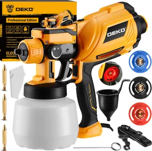 Deko DEKO DKSG65K1 Pistolet HVLP Do Malowania Ścian Agregat Malarski 3dysze 80 Din Zestaw XXL - Pistolety malarskie - miniaturka - grafika 1
