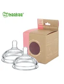 Smoczki do butelek - Haakaa Smoczek antykolkowy 6m+ wieloprzepływ - miniaturka - grafika 1