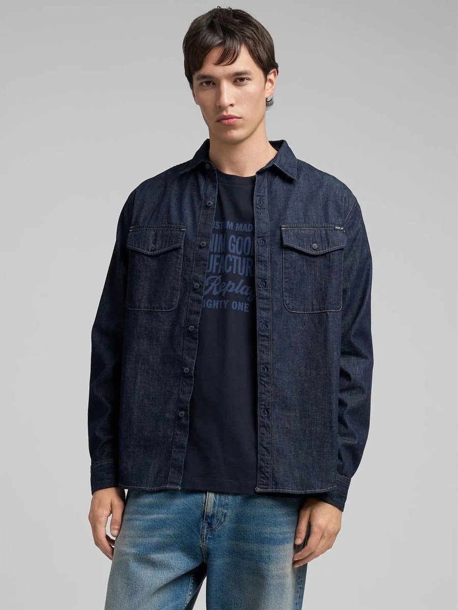 camicie mężczyzna replay m4124.860 b04 007