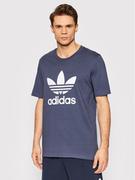 Koszulki męskie - Adidas T-Shirt adicolor Classics Trefoil HE9512 Granatowy Regular Fit - miniaturka - grafika 1