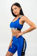 Bielizna sportowa damska - Biustonosz damski Nebbia ICONIC Medium-Support Criss Cross Sports Bra blue L - miniaturka - grafika 1