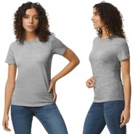 Koszulki i topy damskie - Koszulka Damska T-shirt Gildan SOFTSTYLE GIL6500 SZARY Sport L - miniaturka - grafika 1