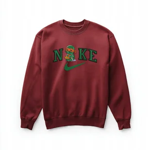 Bluza bordowa z haftem - Żółwie Ninja Michelangelo, unisex, 280 g/m² M - Bluzy męskie Bluza bordowa z haftem - Żółwie Ninja Michelangelo, unisex, 280 g/m² M - Bluzy męskie - miniaturka - grafika 1