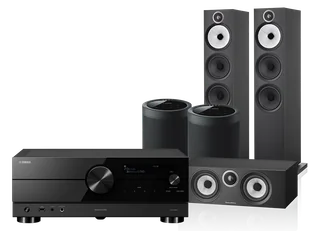 Kino domowe Yamaha RX-A2A (czarny) + 603 S3 + HTM6 S3 + 2x MusicCast 20 (czarny) - Kino domowe - miniaturka - grafika 1