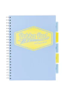 Kołozeszyt z zakładkami PUKKA PAD Project Book Pastel A4 niebieski w linię - Zeszyty szkolne - miniaturka - grafika 1