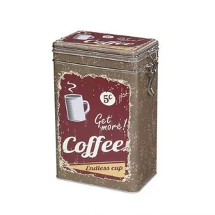 Zassenhaus METALOWY POJEMNIK NA KAWĘ W STYLU RETRO 500 G BRĄZOWY ZS-067231 - Pojemniki kuchenne - miniaturka - grafika 1