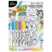 Zabawki kreatywne - Derform Witraże z markerami Misie 4 kolory - miniaturka - grafika 1