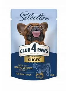 Club 4 Paws Mokra Karma Dla Dorosłych Psów Małych Ras Wołowina Z Warzywami W Sosie 85 g - Mokra karma dla psów - miniaturka - grafika 1