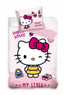 Pościel dla dzieci - POŚCIEL bawełniana HELLO KITTY 160x200 - miniaturka - grafika 1