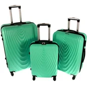 Walizki - Zestaw 3 walizek PELLUCCI RGL 663 Miętowe - miniaturka - grafika 1