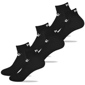Skarpetki męskie - Puma Skarpety Zakostki Czarne QUARTER Bawełna 94710803 3 pary Rozmiar 43/46 - miniaturka - grafika 1