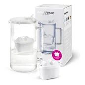 Dzbanki filtrujące - AQUAPHOR DZBANEK SZKLANY+ WKŁAD MAXFOR - miniaturka - grafika 1