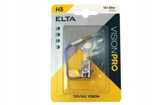 ŻARÓWKA ELTA VISION PRO H3 PK22s 12V 55W - Żarówki samochodowe - miniaturka - grafika 1