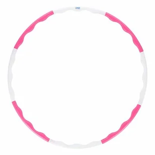 One Fitness HHP090 PINK-WHITE HULA HOP 0,4KG 90CM - Pozostały sprzęt i akcesoria do ćwiczeń - miniaturka - grafika 1