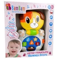 Zabawki interaktywne dla dzieci - Bam Bam NIEUSTALONE Laptop Edukacyjny piesek 1653E (316681) - miniaturka - grafika 1